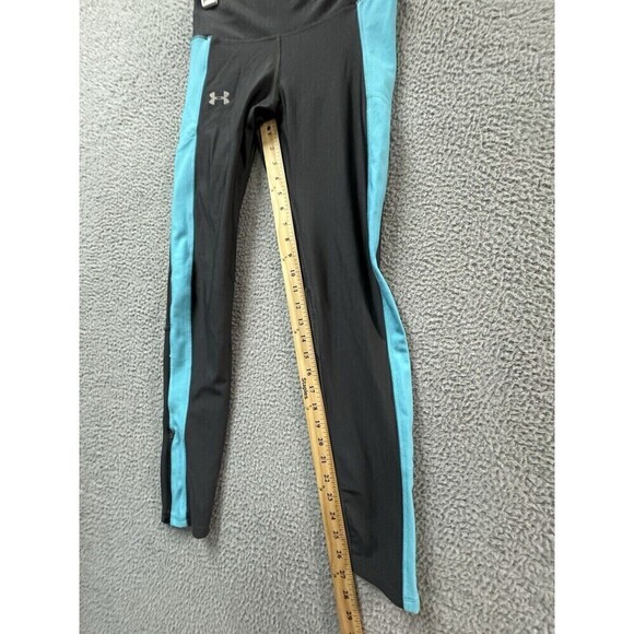 Under Armour Tights Womens M Gray Blue Heatgear Compression Stretch - Picture 12 of 15